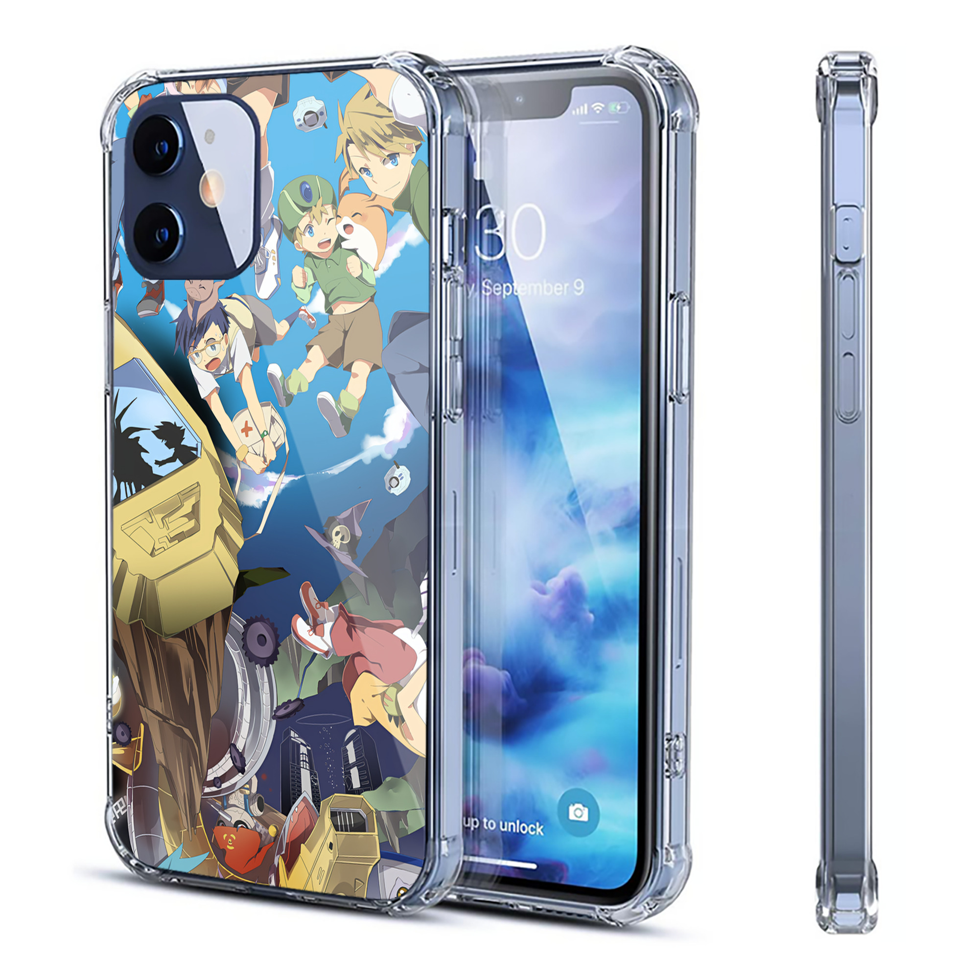 （画像用） Digimon デジタルモンスター/デジモン 【iPhone 12シリーズ対応】透明スマホケース（クリアソフトケース）